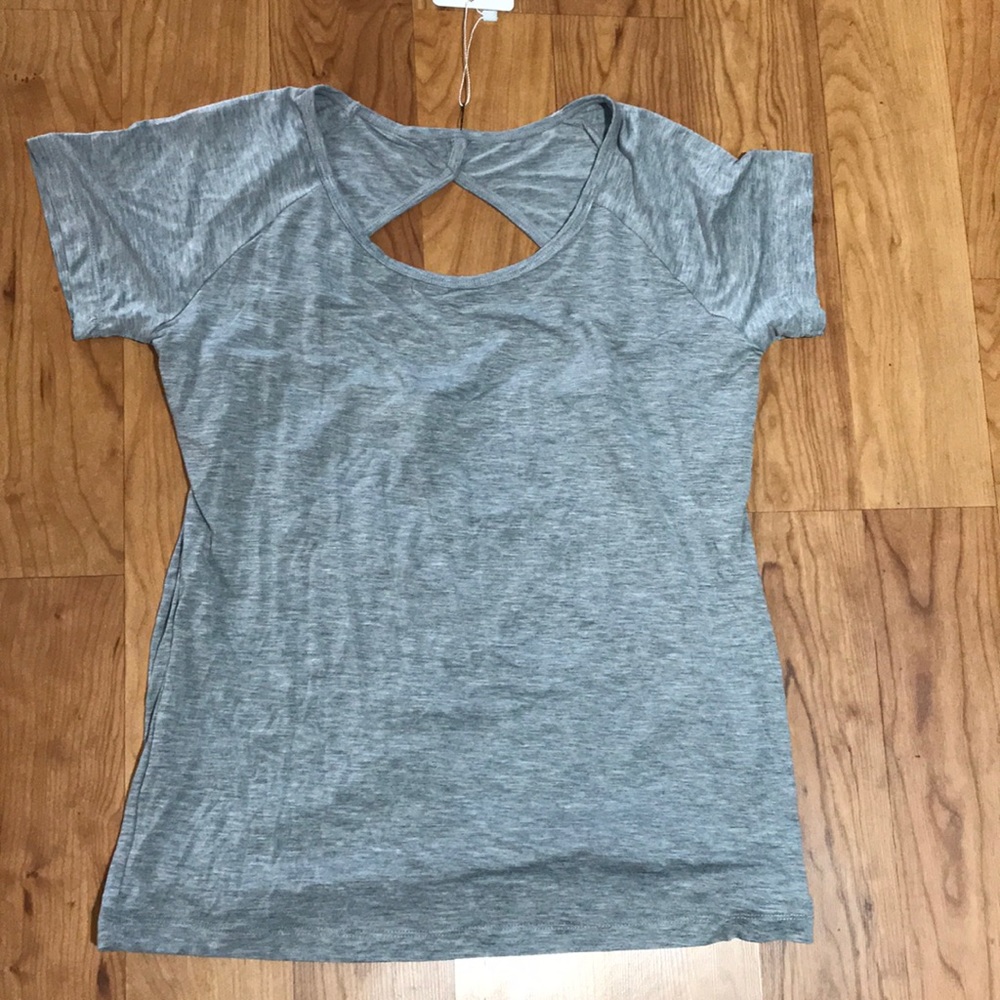 Gray yoga over shirt